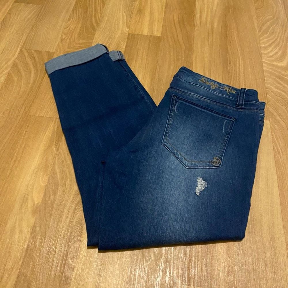 Indigo Rein Slimboy Distressed Jeans | 13 - Picture 3 of 4